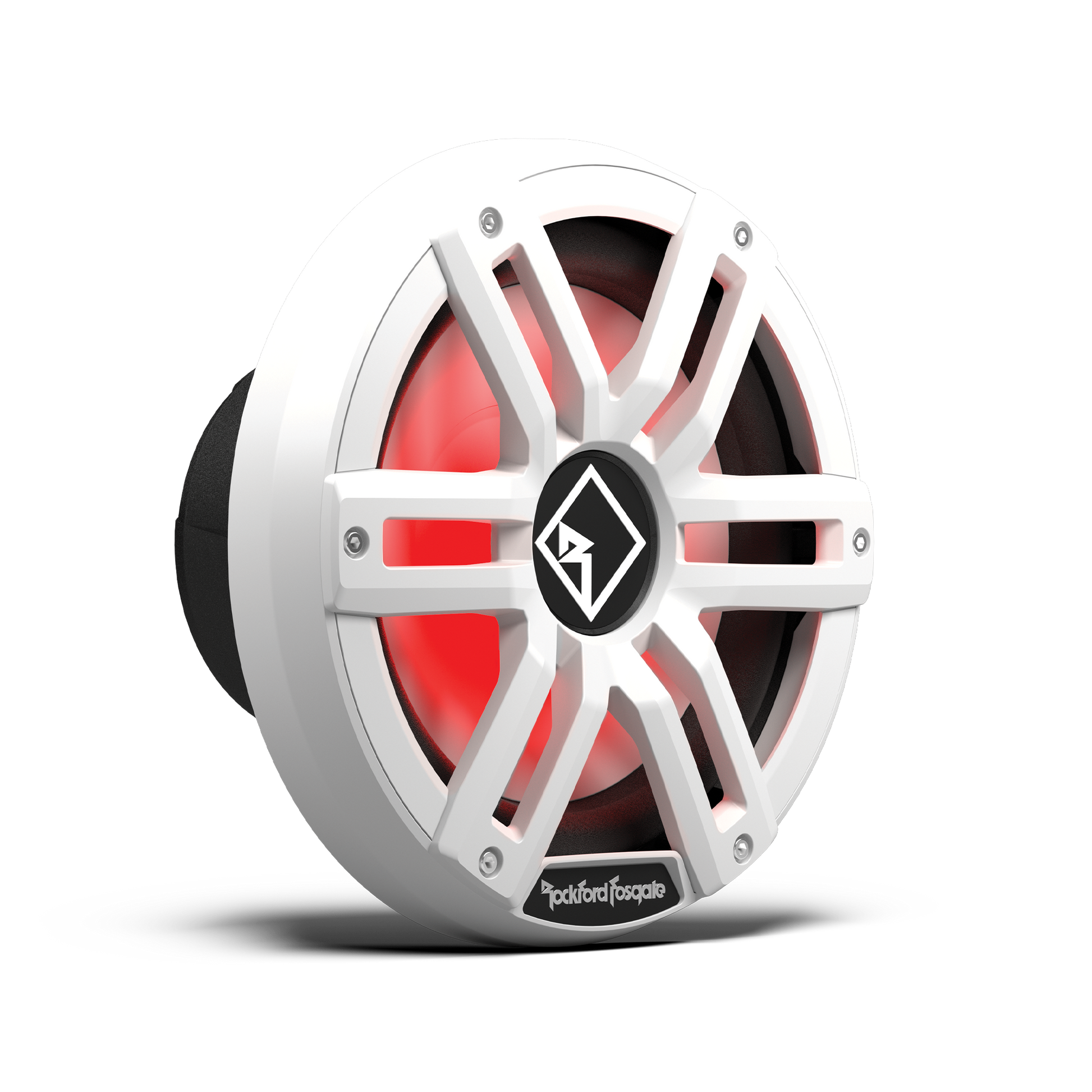M2 10" DVC 2Ω Color Optix™ Sealed Marine Subwoofer: White Gen-2
