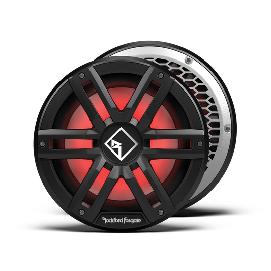 M2 10" DVC 2Ω Color Optix™ Sealed Marine Subwoofer: Black Gen-2