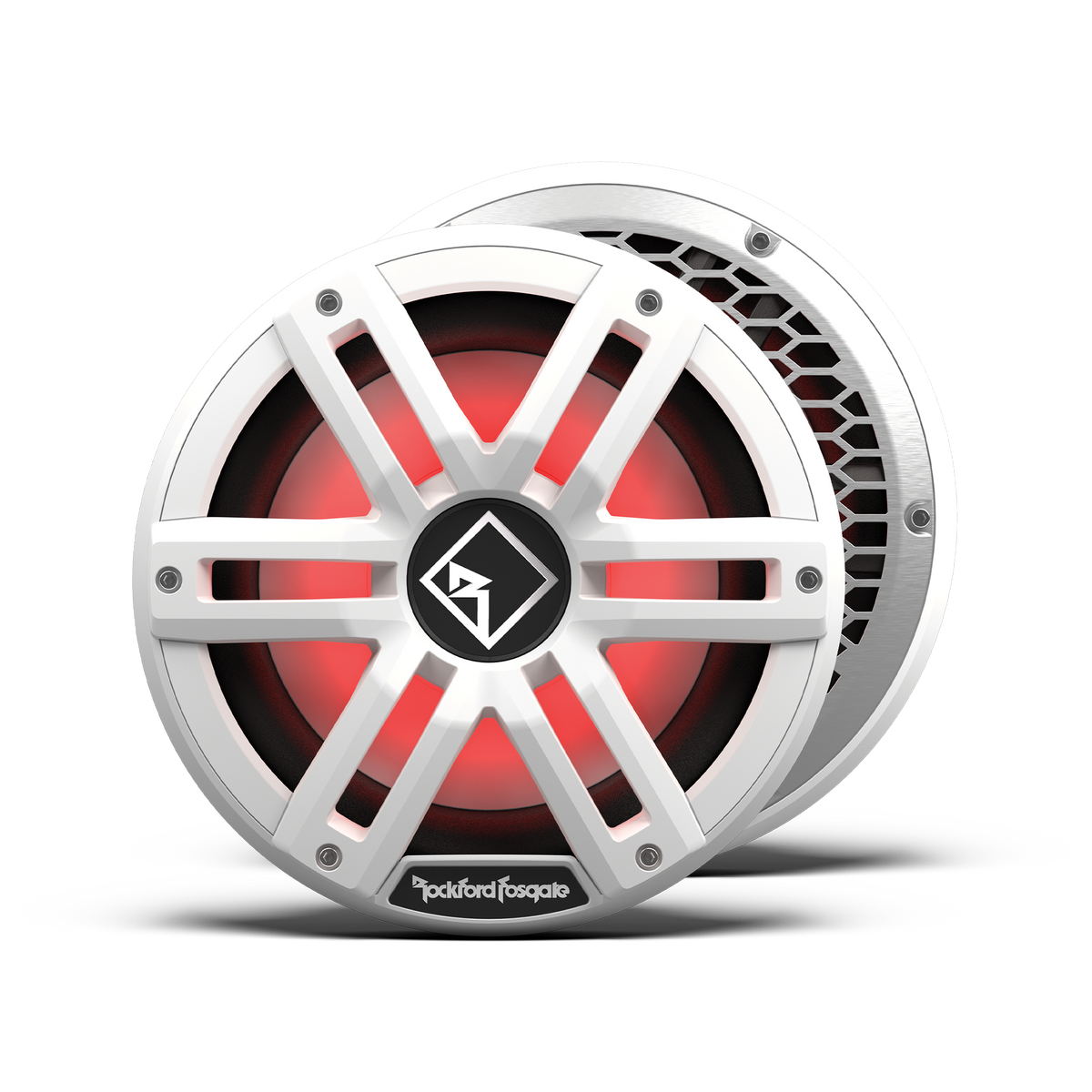 M2 10" DVC 4Ω Color Optix™ Infinite Baffle Marine Subwoofer: White Gen-2