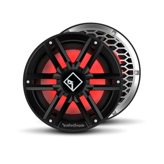 M2 10" DVC 4Ω Color Optix™ Infinite Baffle Marine Subwoofer - Black