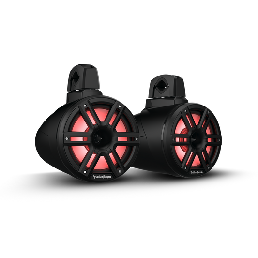 M2 8” Color Optix™ 2-Way Horn Loaded Wake Tower Speakers (pr) - Black