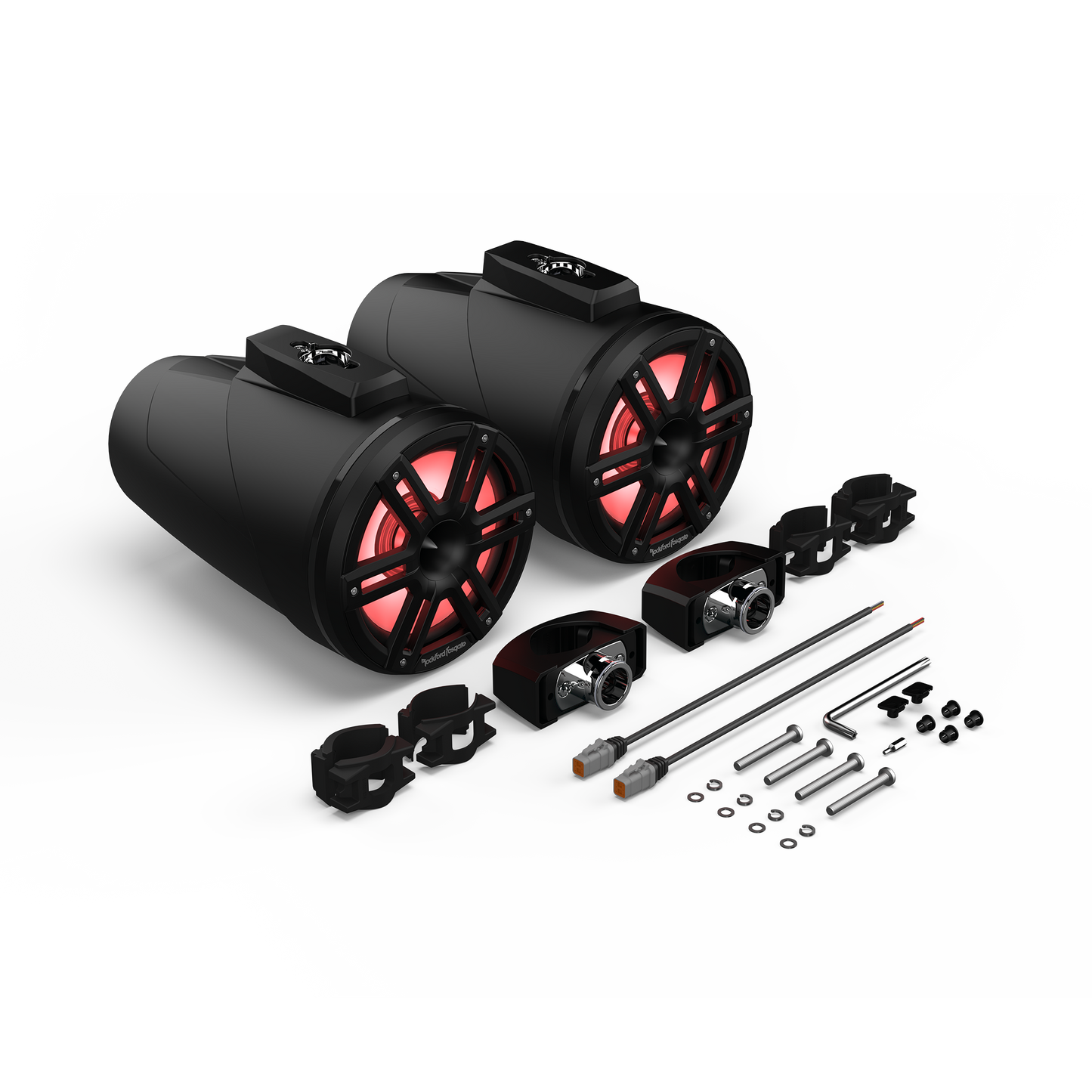 M2 8” Color Optix™ 2-Way Horn Loaded Wake Tower Speakers (pr) - Black