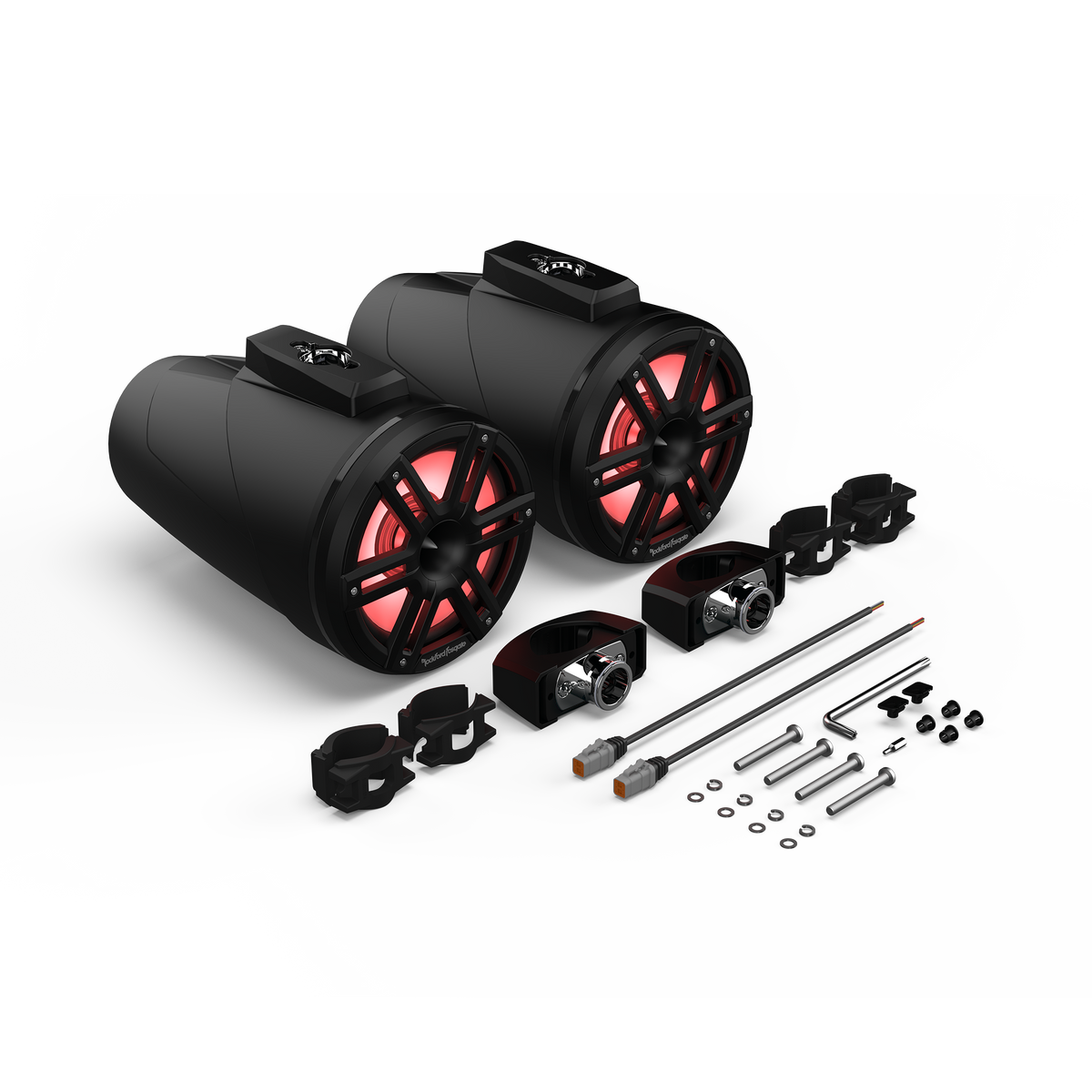 M2 8” Color Optix™ 2-Way Horn Loaded Wake Tower Speakers (pr) - Black