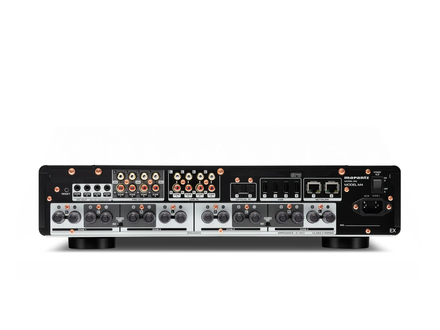 Marantz Model M4 8 Channel Four Zone Rack-Mountable Amplifier