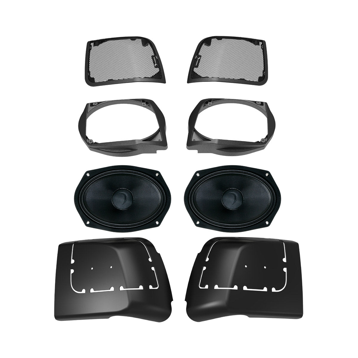 2014-2023 Harley Davidson® Cut In Lid Kit with MS69NEO (4Ω) Speakers - MS694NEOLK