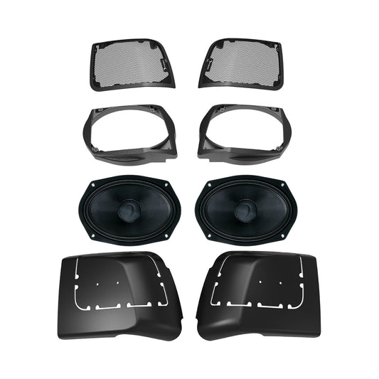 2014-2023 Harley Davidson® Cut In Lid Kit with MS69NEO (4Ω) Speakers - MS694NEOLK