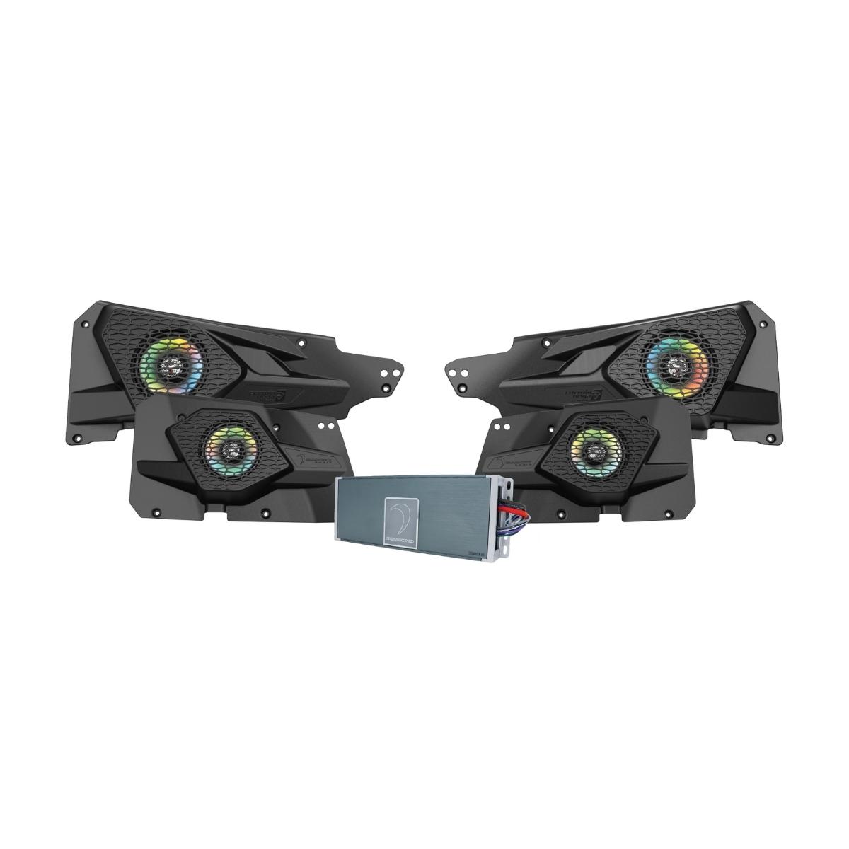 2014+ RZR 2DR / 4DR Power Sports Speaker with Waterproof Amplifier - MSRZRKM14