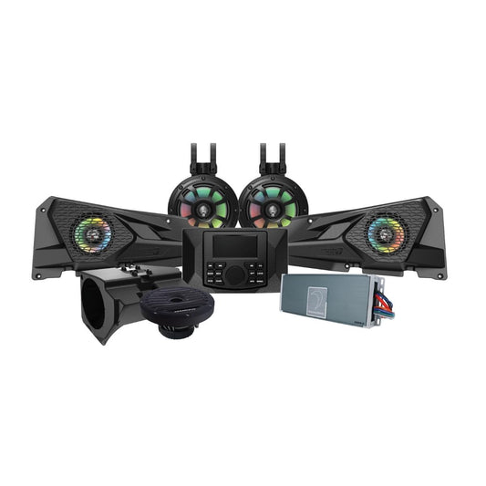 2014+ RZR 6.5" 2-Way Power Sports Speaker & 6-Ch Waterproof Amplifier - MSRZRKM32