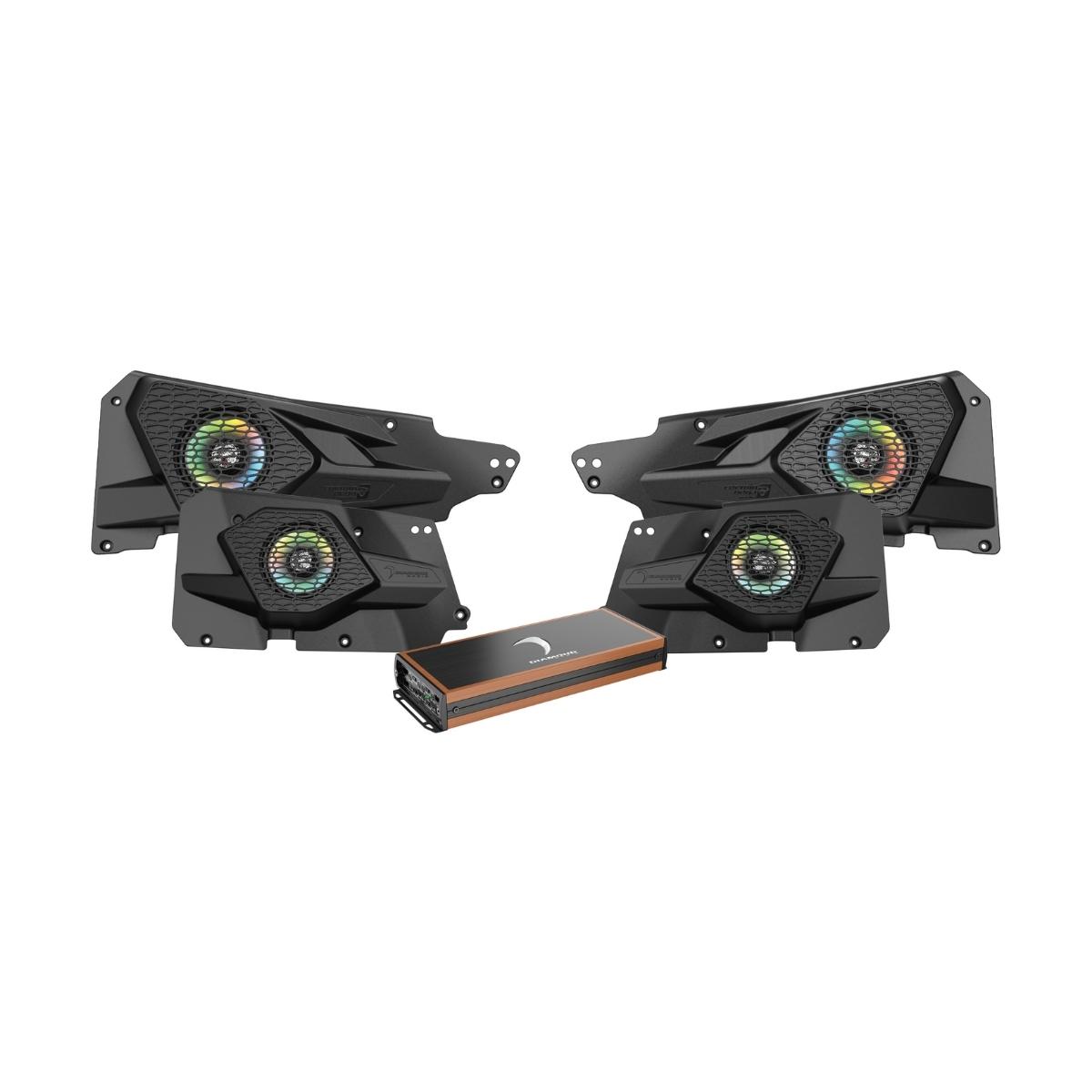 2014+ RZR© 4DR 6.5" All-Weather Coaxial Speaker System with Class D Amplifier - MSRZRKD14