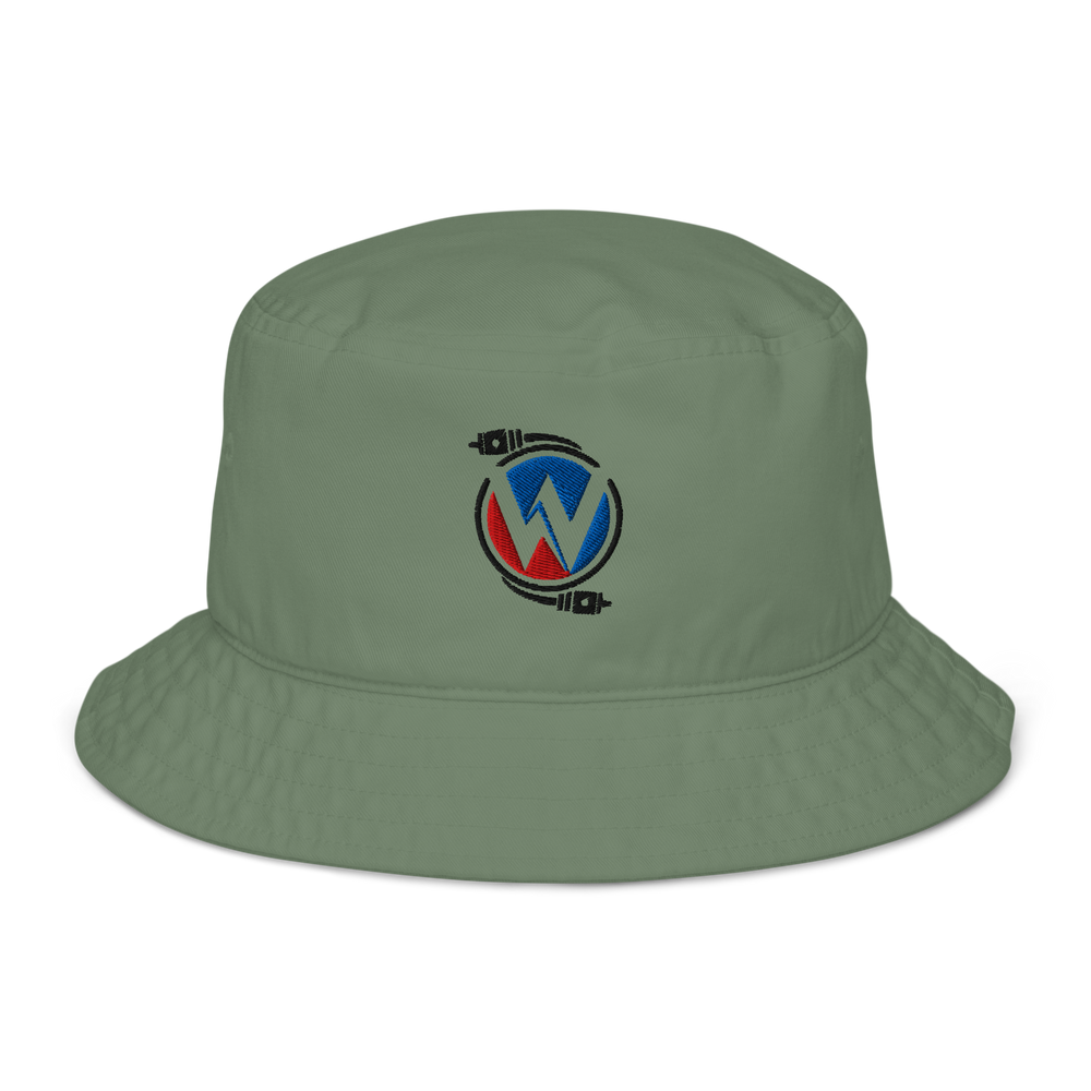 Organic bucket hat "Crimson Depths Collection"