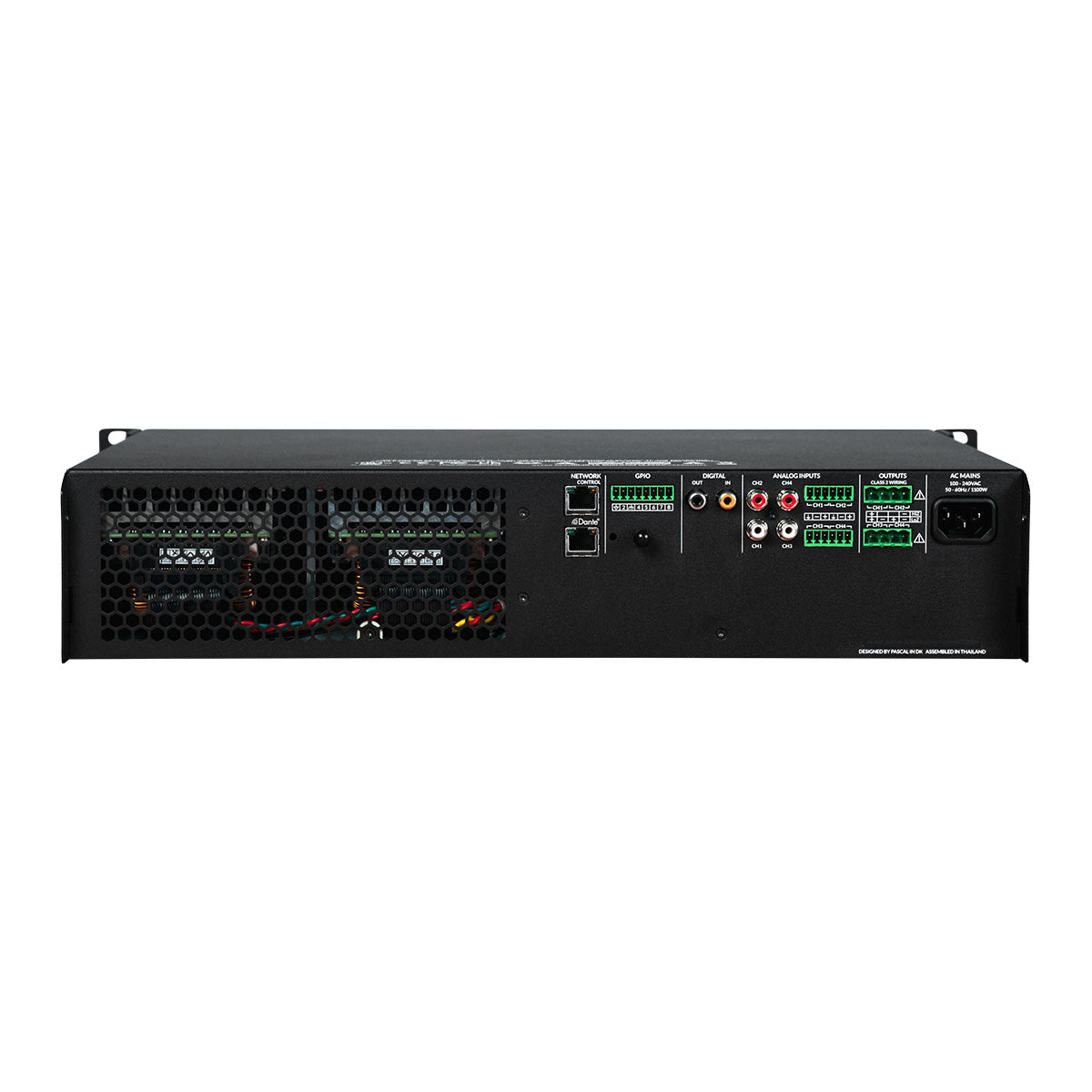 PowerZone Connect -Dante-10 input 2000W 8Ohm-70v 4ch IP Amp