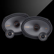 Pair of KICKER KSS269 component speakers with two 6x9-inch woofers and 2.75-inch mid/tweeters.
