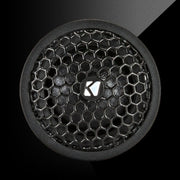 KS-Series 1-inch silk-dome tweeter with honeycomb grille, multiple mounting options, and in-line crossover.