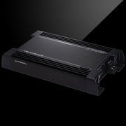 Angled view of Warhorse amplifier.