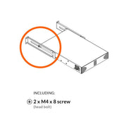 Dual Rear Rack Mount Kit for PowerZone Half Rack or 1004 Amp