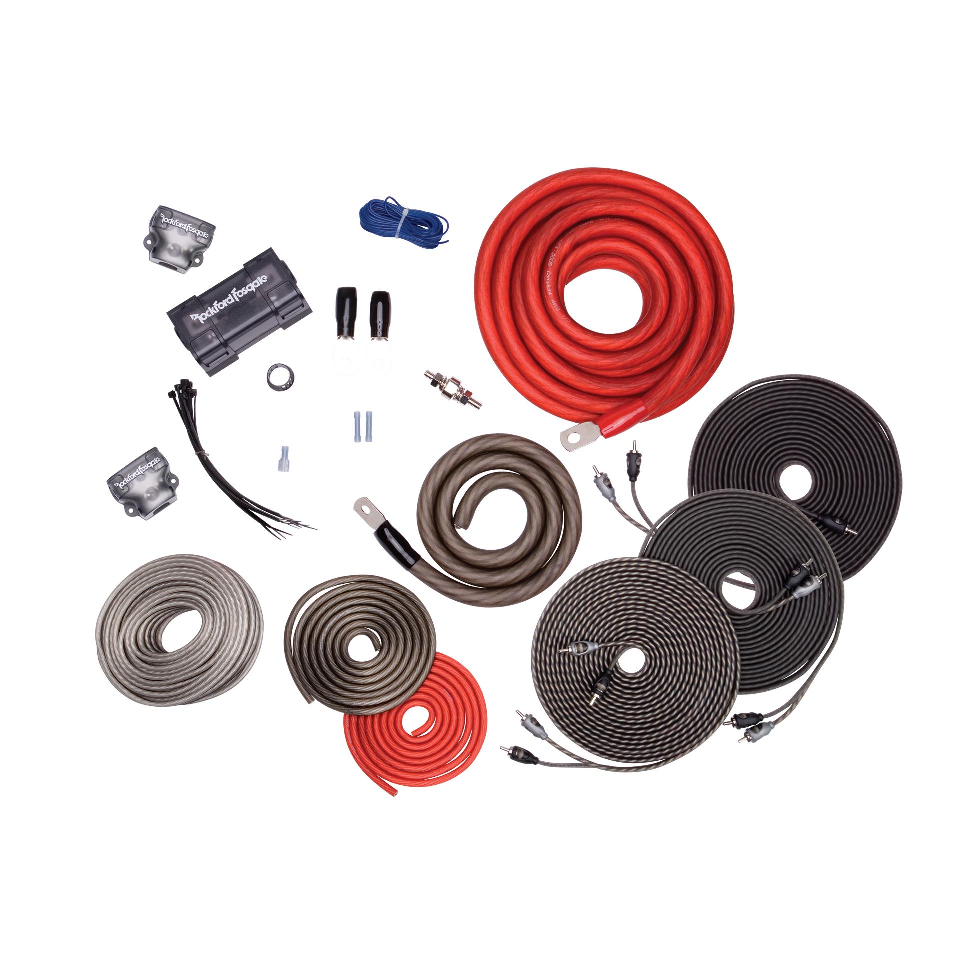 Dual Amp 1/0 AWG Dual Amp Wiring Kit