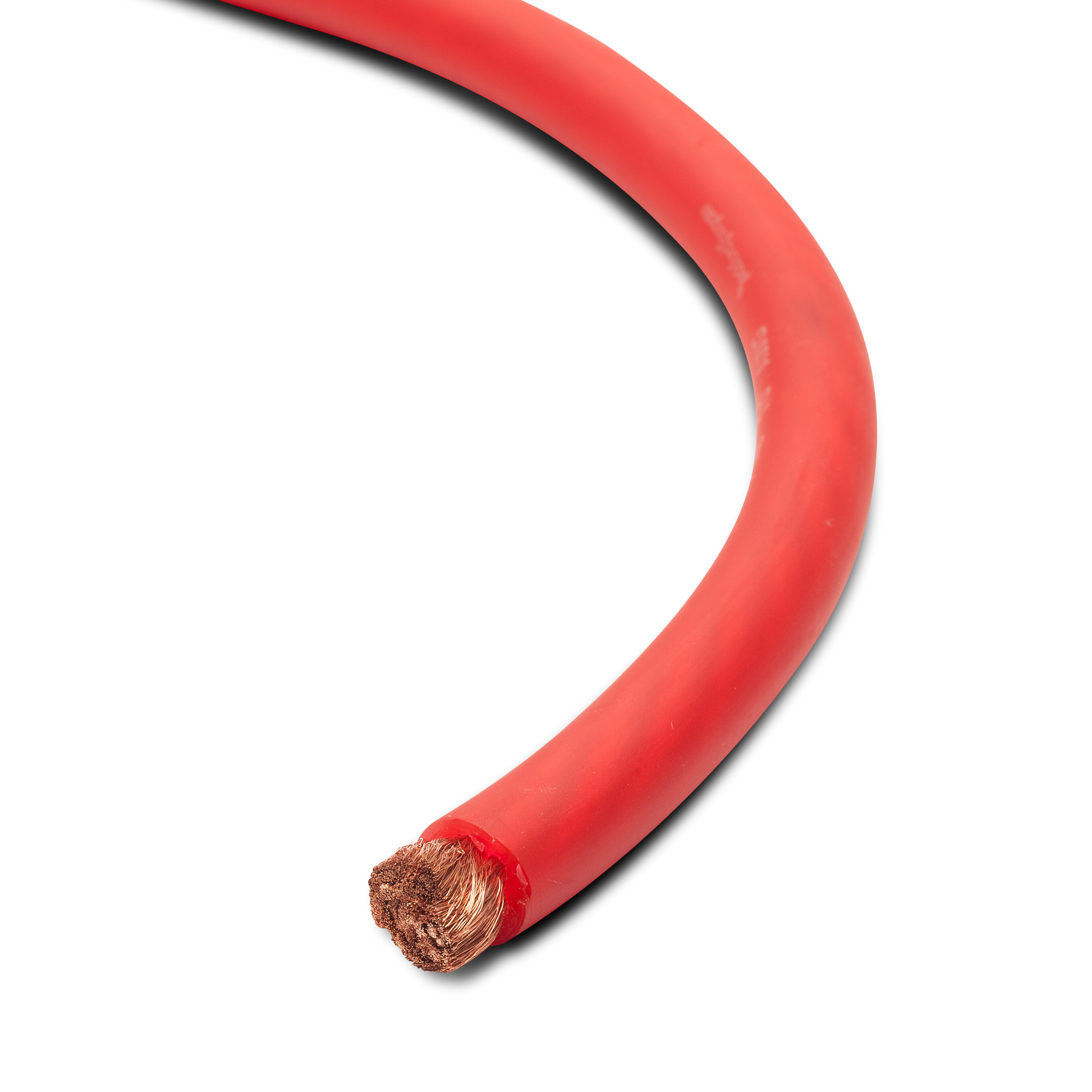 51 Foot Spool 1/0 AWG Frosted Red Wire