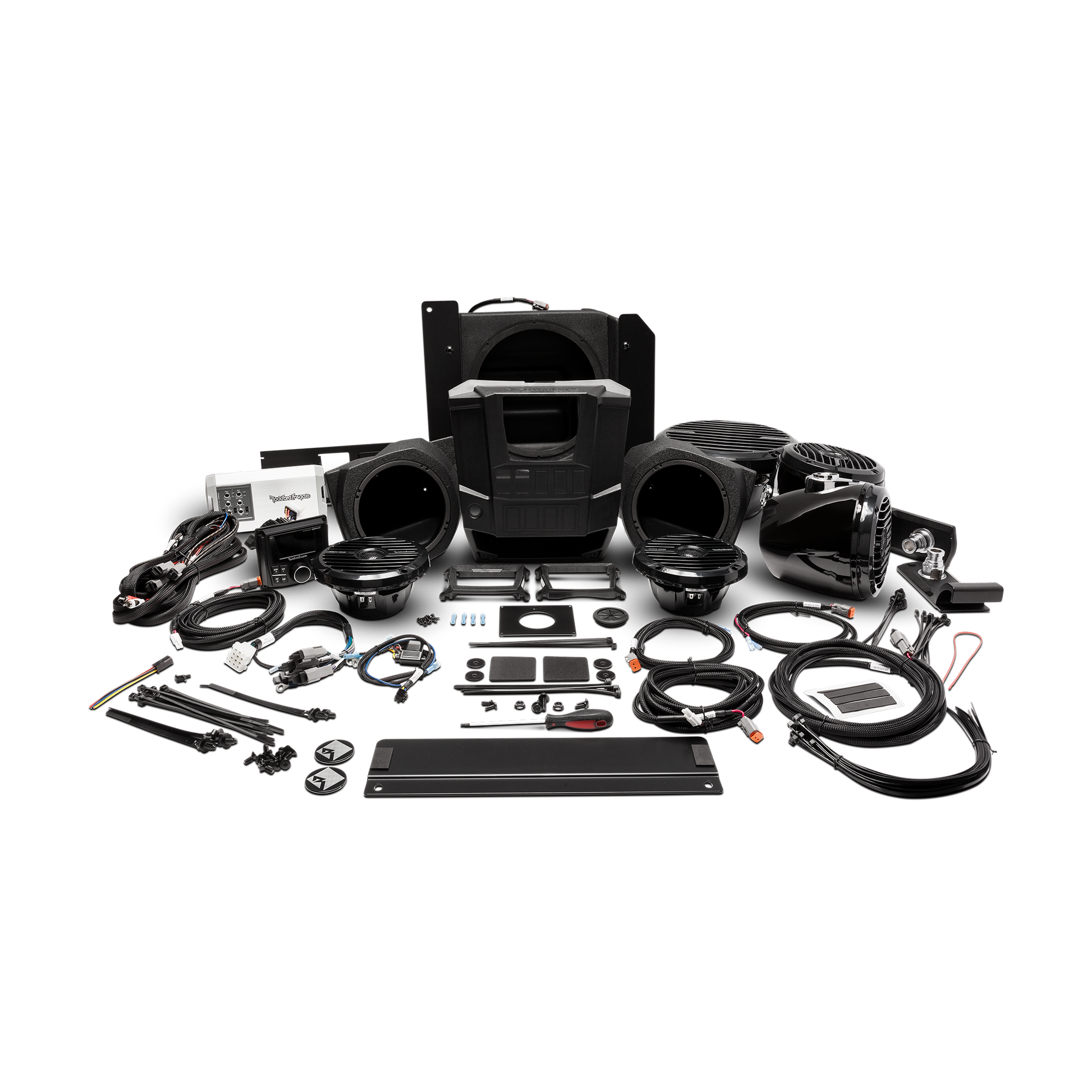 2015-2017 400 watt stereo, front lower speaker, rear speaker, and subwoofer kit for select Polaris RANGER® models (Gen-1)