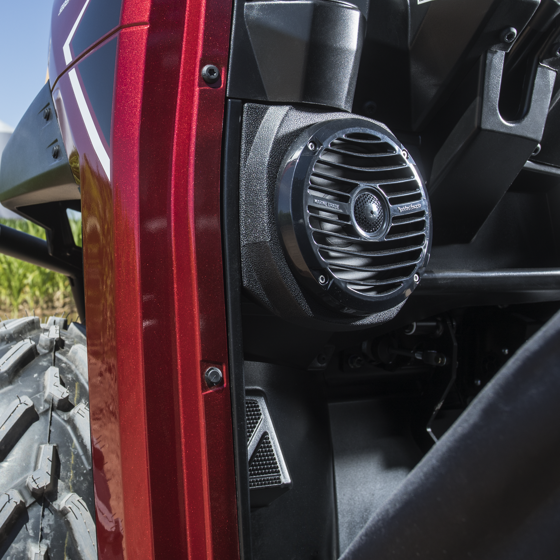 2015-2017 400 watt stereo, front lower speaker, rear speaker, and subwoofer kit for select Polaris RANGER® models (Gen-1)