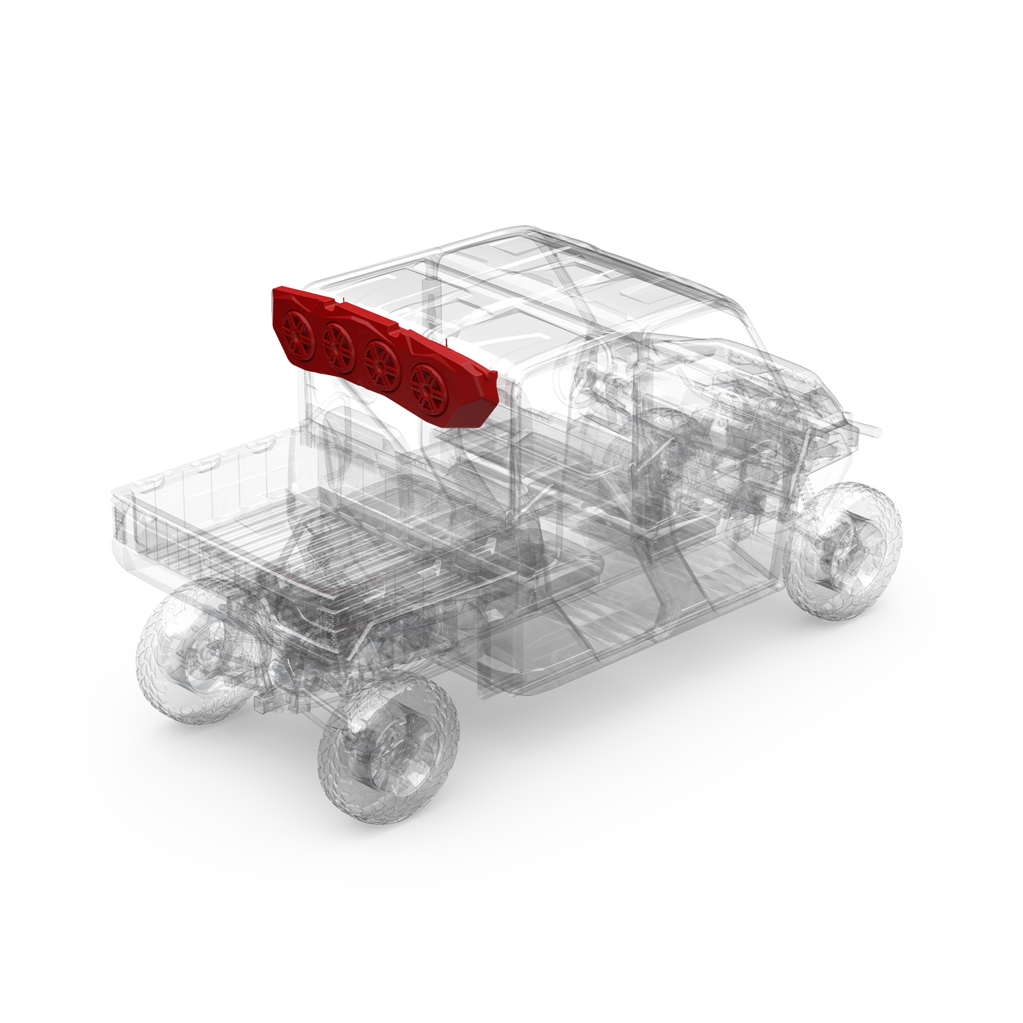 Rear Audio Cap for Select 2018+ Polaris Ranger Models