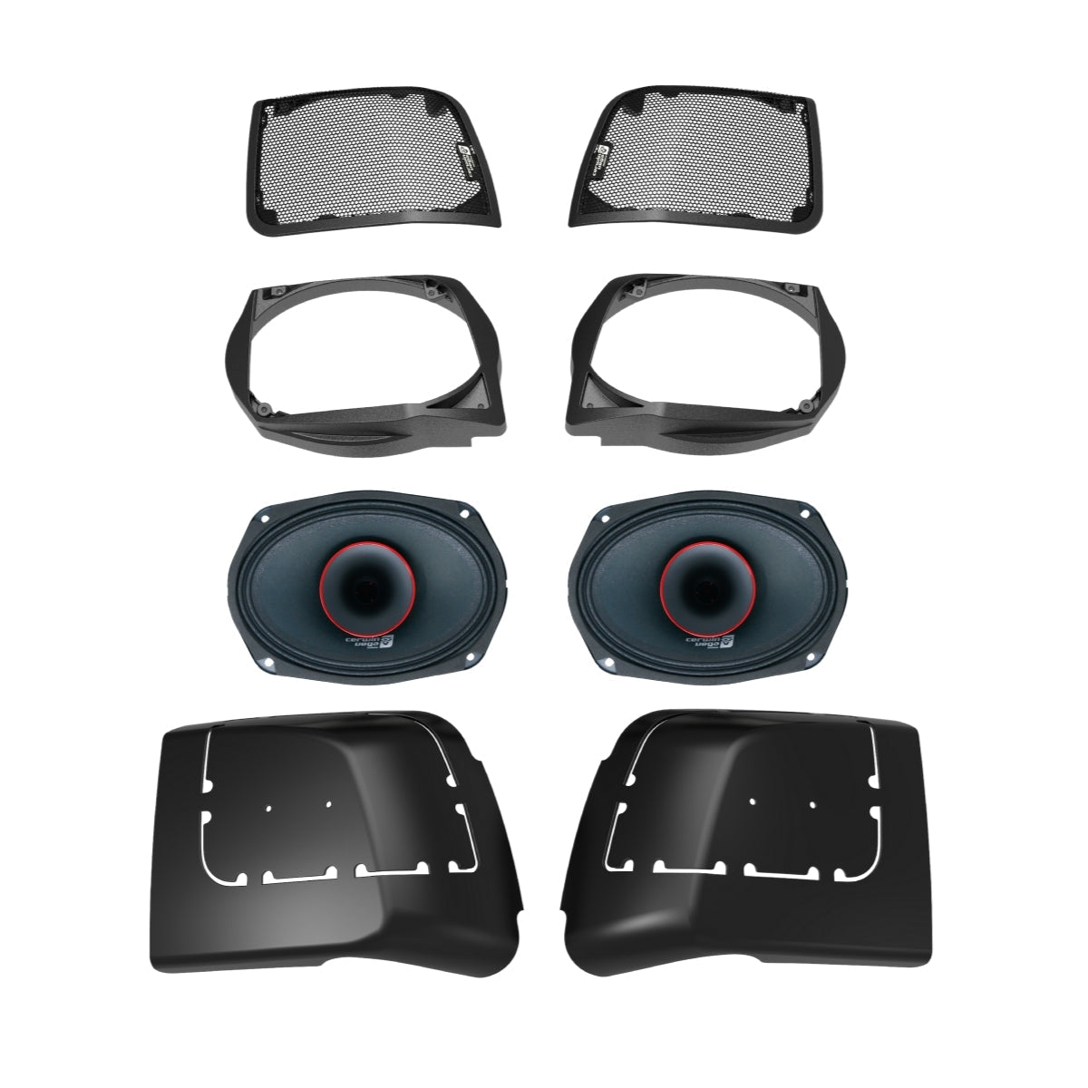 2014-2023 Harley Davidson® Cut In Lid Kit with PH694 (4Ω) - RPMPH694LK