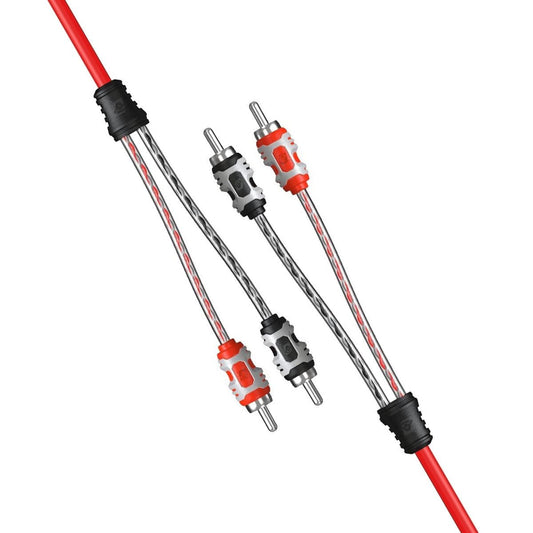 1 Female to 2 Male Twisted RCA Y-Cable Splitter (Pair) - RVY2M