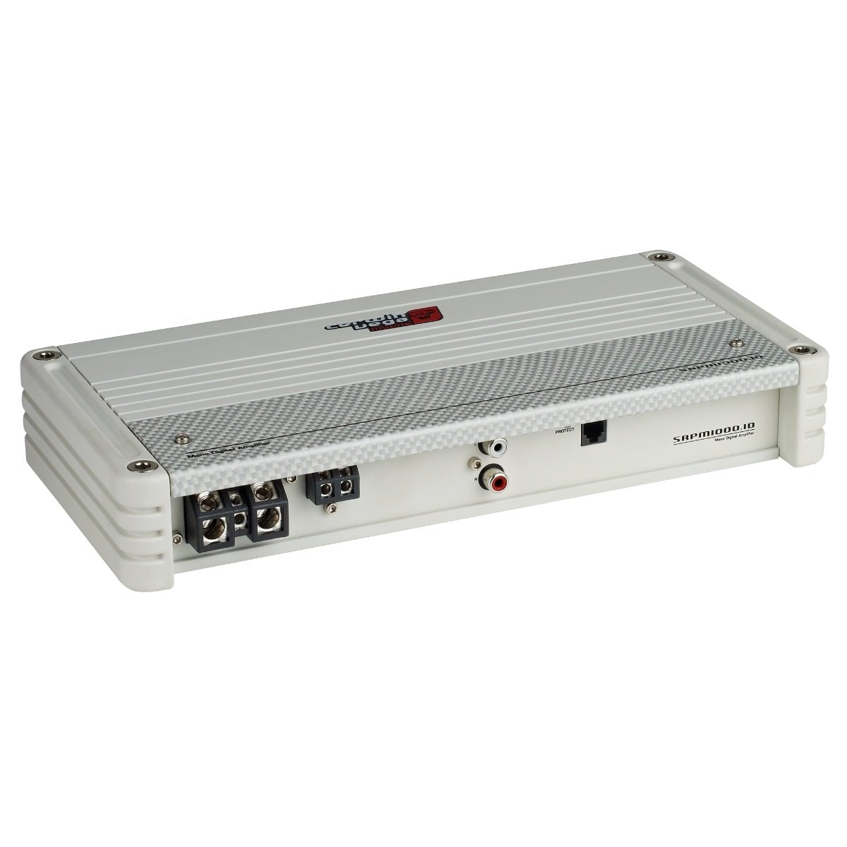 1-Channel SRPM Stroker Monoblock Class-D Amplifier (White) - SRPM1000.1DW