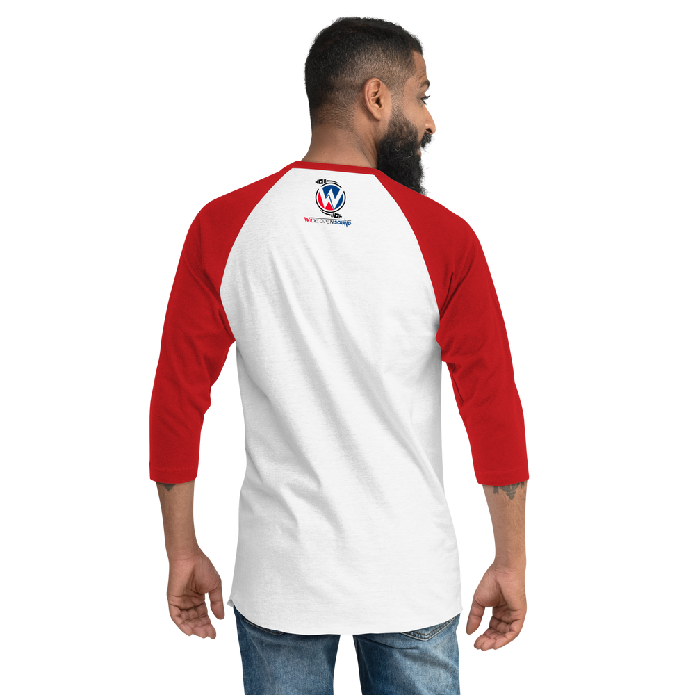 3/4 sleeve raglan shirt "Crimson Depths Collection"
