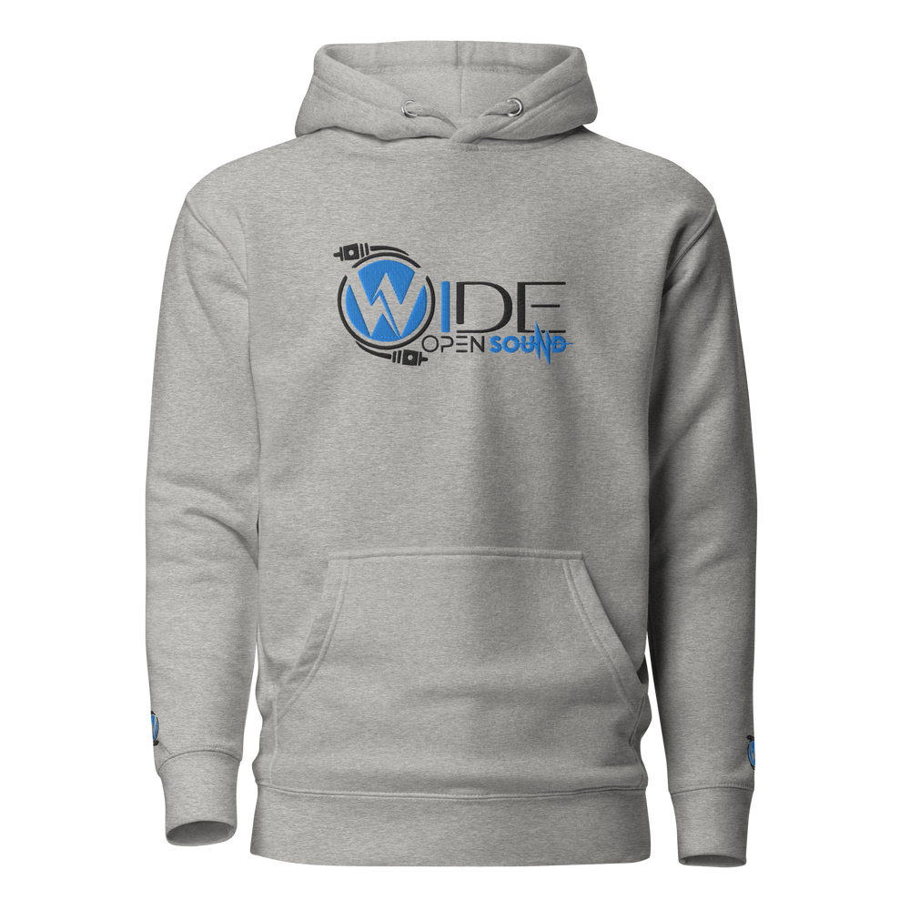 Unisex Hoodie Embroidered Front "Aqua Collection"