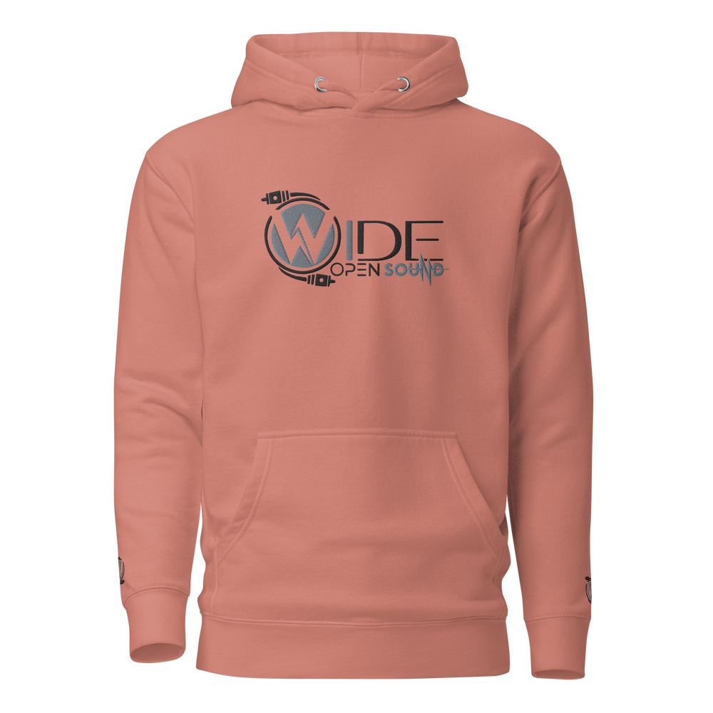 Unisex Hoodie Embroidered Front "Grey Collection"