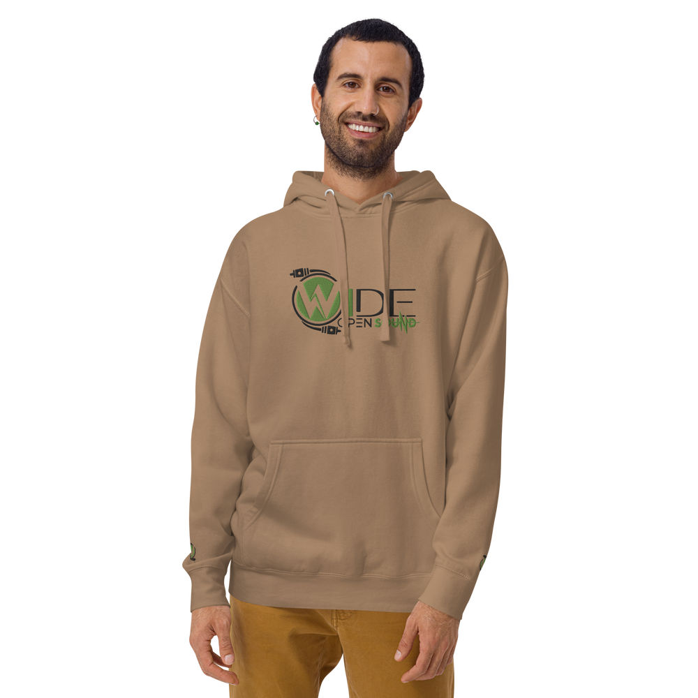 Unisex Hoodie Embroidered Front "Green Collection"