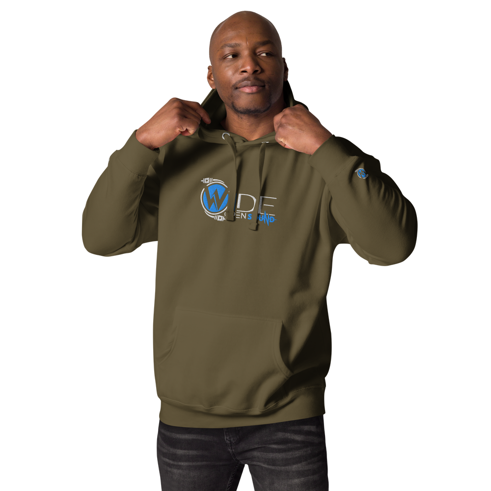 Unisex Hoodie Embroidered Front "Blue Collection"