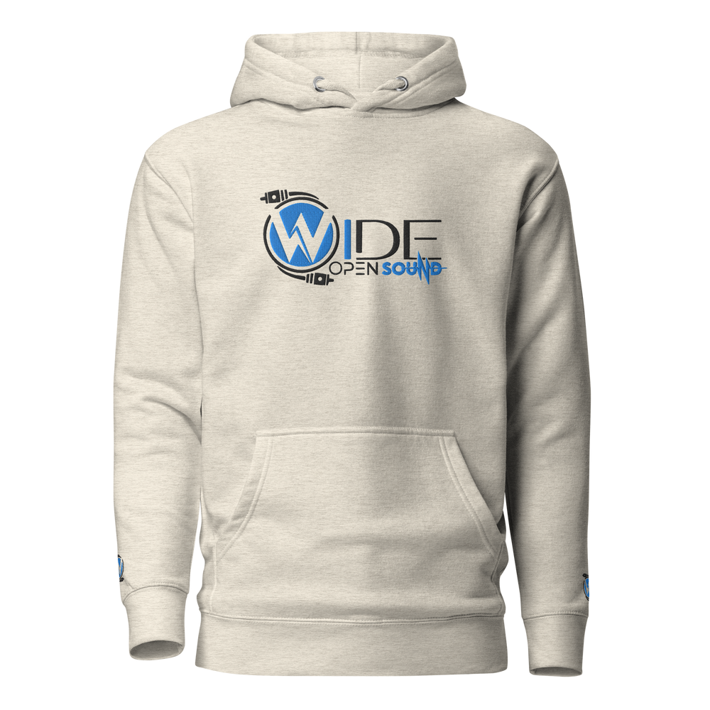 Unisex Hoodie Embroidered Front "Aqua Collection"