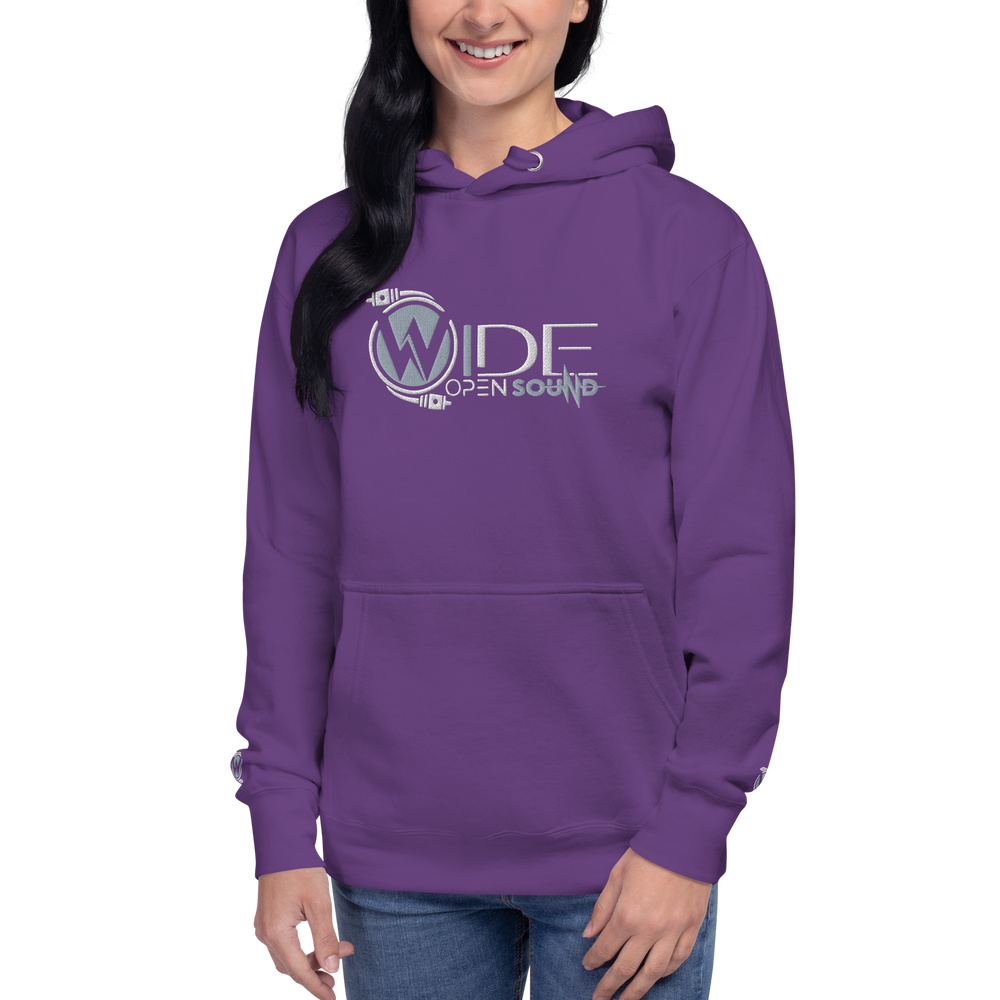 Unisex Hoodie Embroidered Front "Grey Collection"