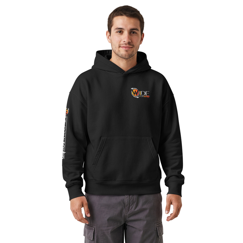 Unisex relaxed mid-weight hooded sweatshirt