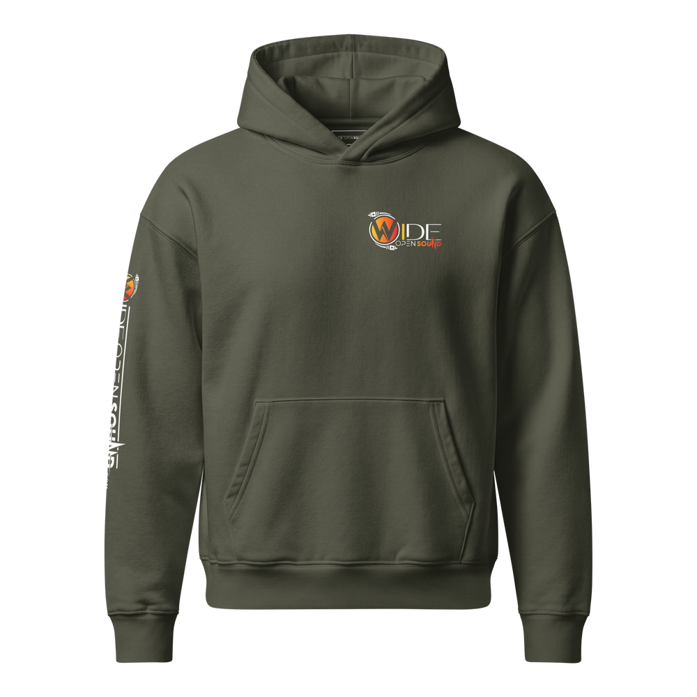Unisex relaxed mid-weight hooded sweatshirt