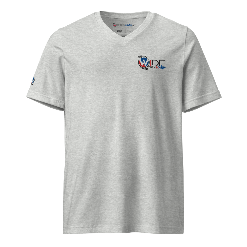 Unisex Short Sleeve V-Neck T-Shirt "Crimson Depths Collection"