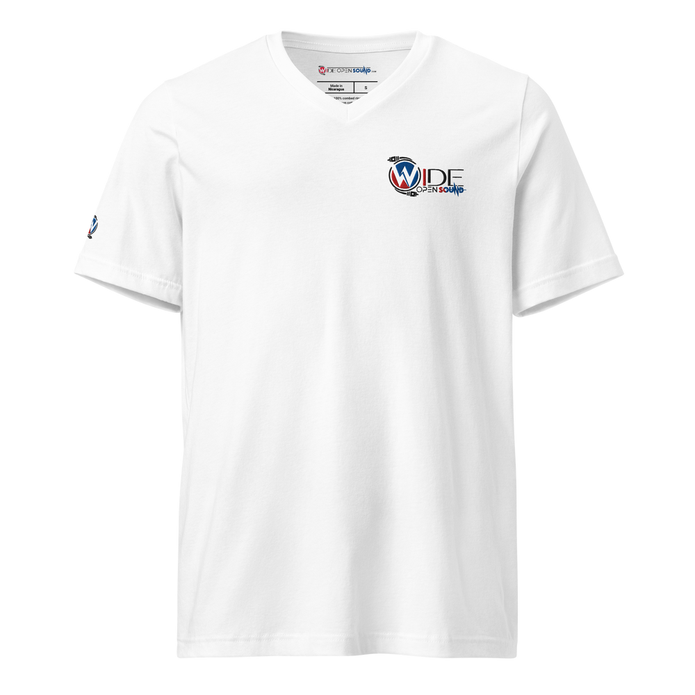 Unisex Short Sleeve V-Neck T-Shirt "Crimson Depths Collection"