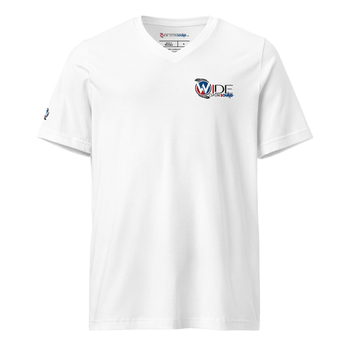 Unisex Short Sleeve V-Neck T-Shirt "Crimson Depths Collection"