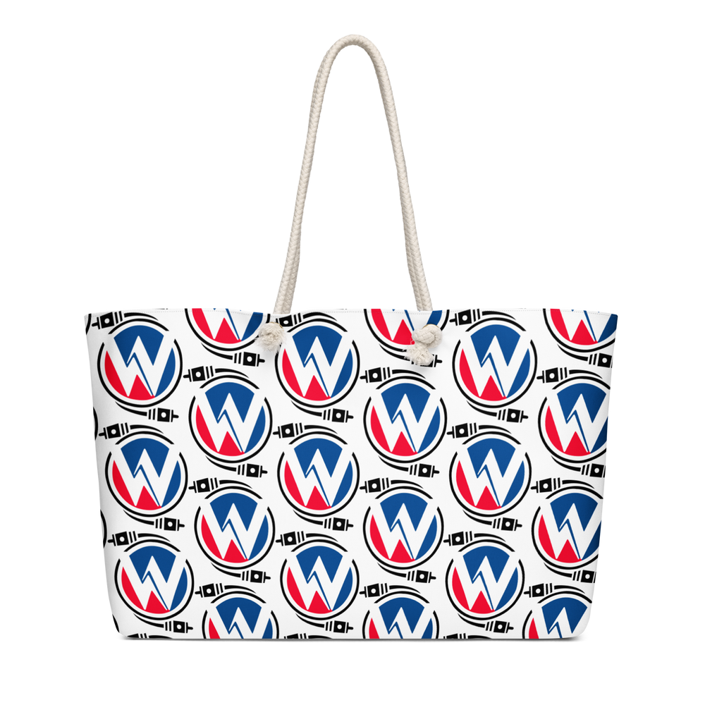 Oversized weekender bag "Crimson Depths Collection"