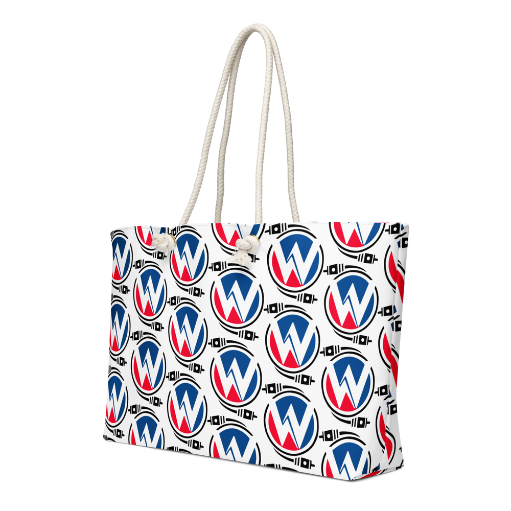Oversized weekender bag "Crimson Depths Collection"