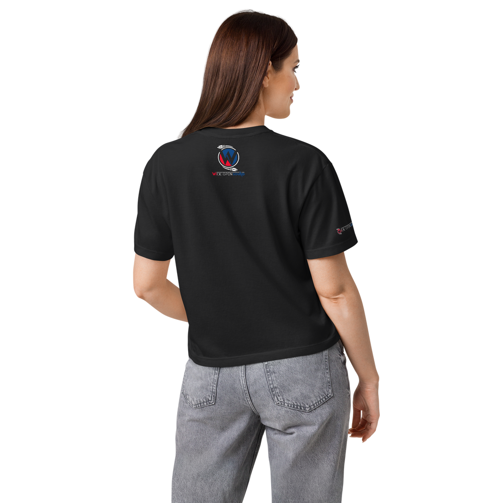 Women’s heavyweight boxy tee "Crimson Depths Collection"