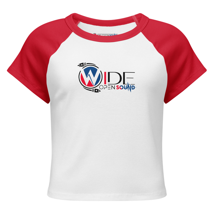 Women’s micro rib raglan baby tee "Crimson Depths Collection"